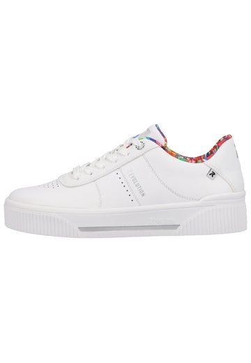 Rieker Sneaker Glattleder Weiß - surf4shoes