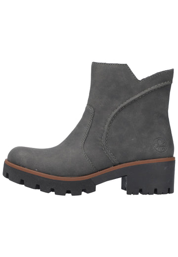 Rieker Stiefelette Lederimitat Antracite - surf4shoes