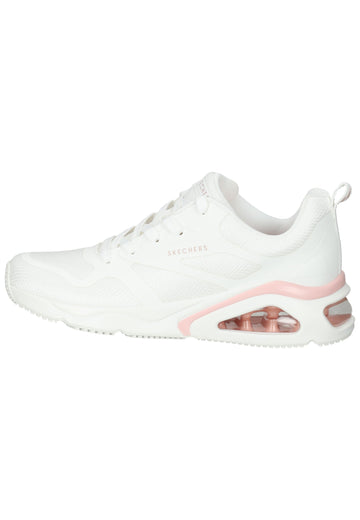Skechers Sneaker Lederimitat Weiß/Rosa - surf4shoes
