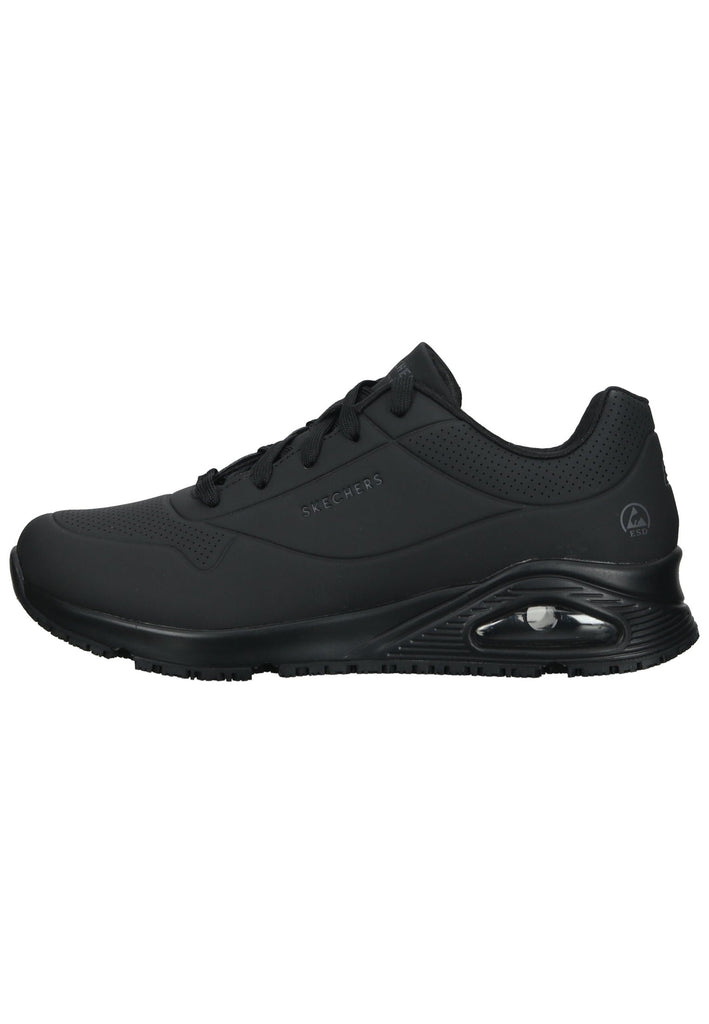 Skechers Sneaker Lederimitat Schwarz - surf4shoes