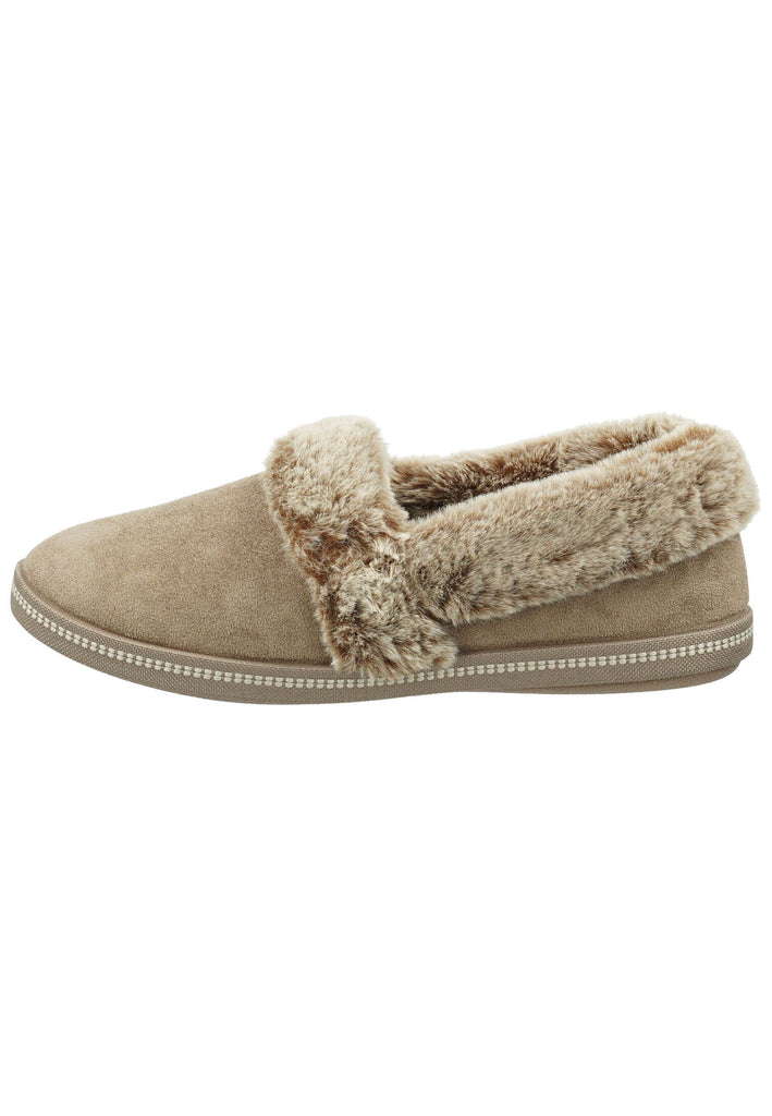 Skechers Hausschuhe Textil Braun Warmfutter - surf4shoes