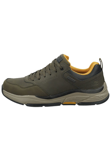 Skechers Sneaker Lederimitat Oliv - surf4shoes