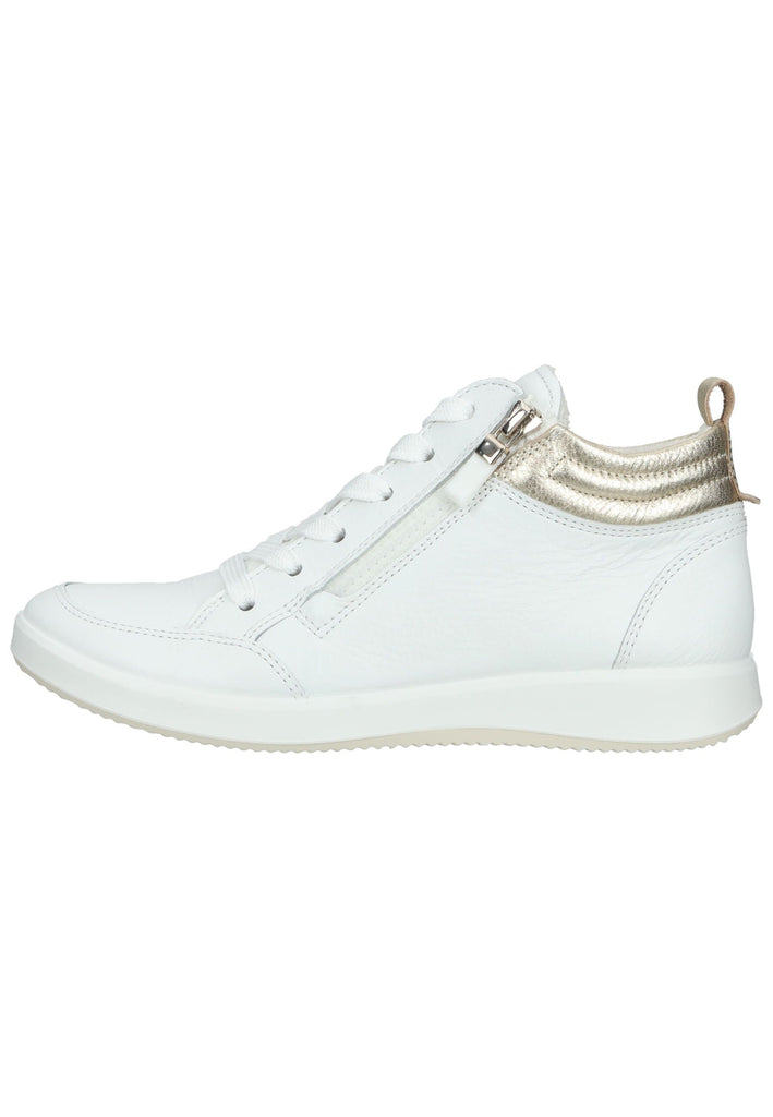 ara Sneaker Glattleder Weiß/Gold - surf4shoes