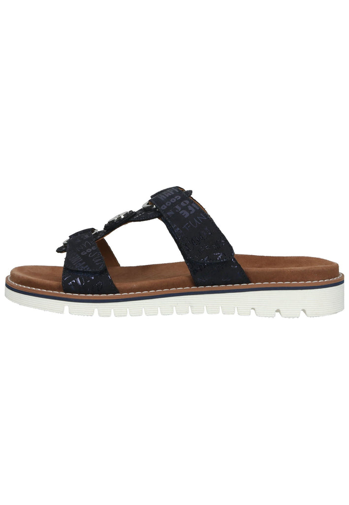 ara Pantoletten Veloursleder Blau - surf4shoes