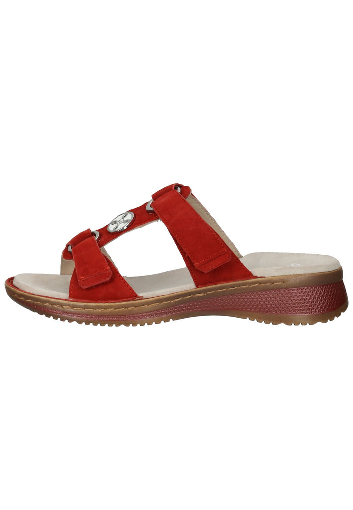 ara Pantoletten Veloursleder Rot - surf4shoes