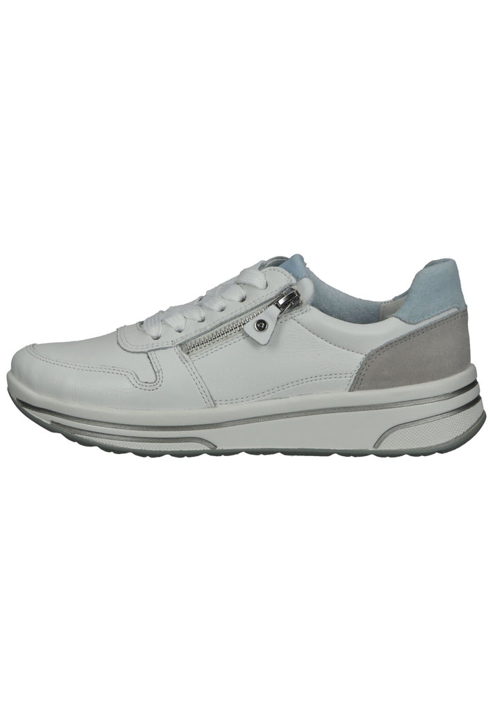 ara Sneaker Glattleder Weiß/Grau - surf4shoes