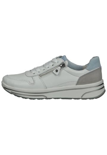 ara Sneaker Glattleder Weiß/Grau - surf4shoes