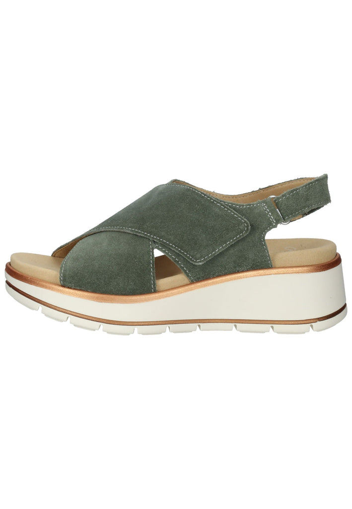 ara Sandalen Veloursleder Dunkelgrün - surf4shoes