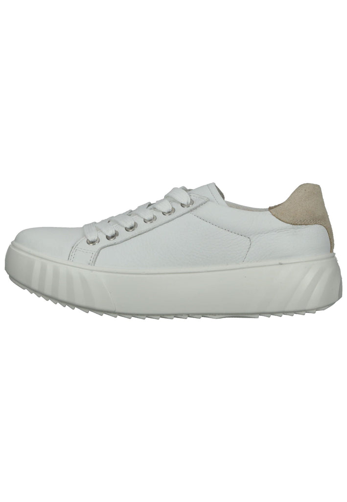 ara Sneaker Glattleder Weiß/Beige - surf4shoes