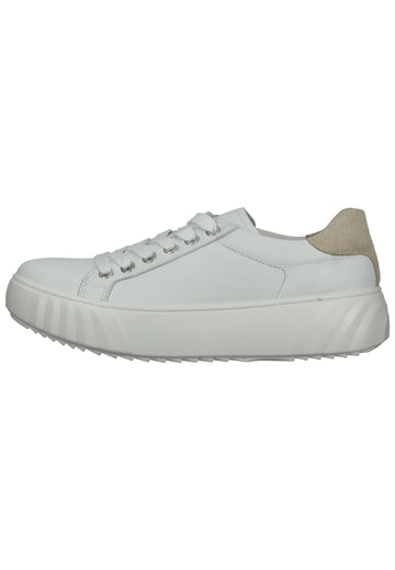 ara Sneaker Glattleder Weiß/Beige - surf4shoes