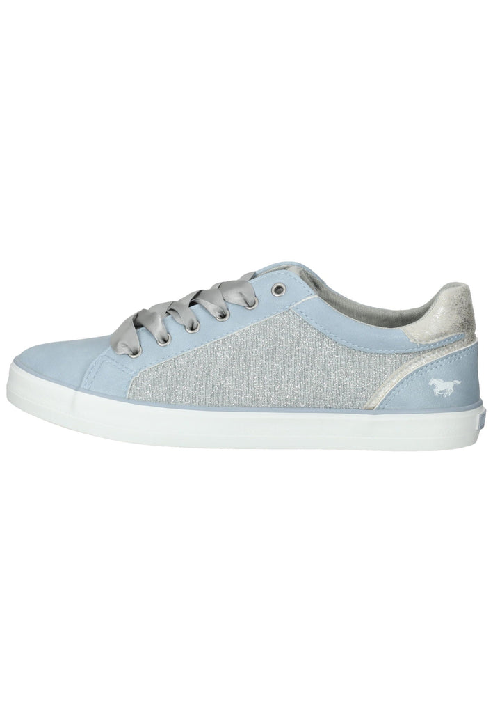 Mustang Sneaker Lederimitat/Textil Hellblau - surf4shoes