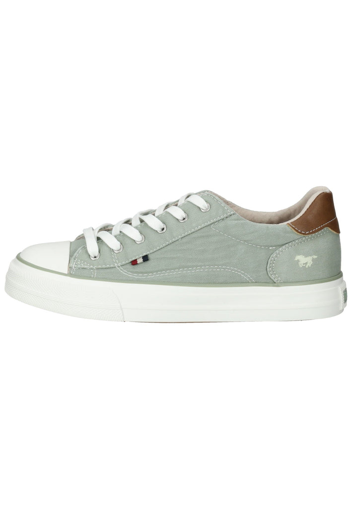 Mustang Sneaker Lederimitat/Textil Hellgrün - surf4shoes