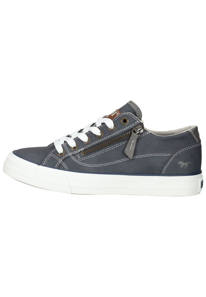 Mustang Sneaker Lederimitat/Textil Dunkelblau - surf4shoes
