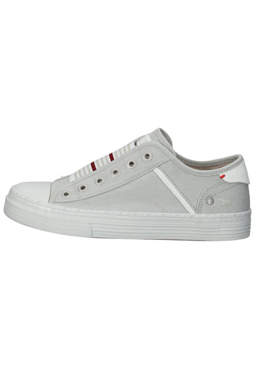 Mustang Sneaker Lederimitat/Textil Hellgrau - surf4shoes