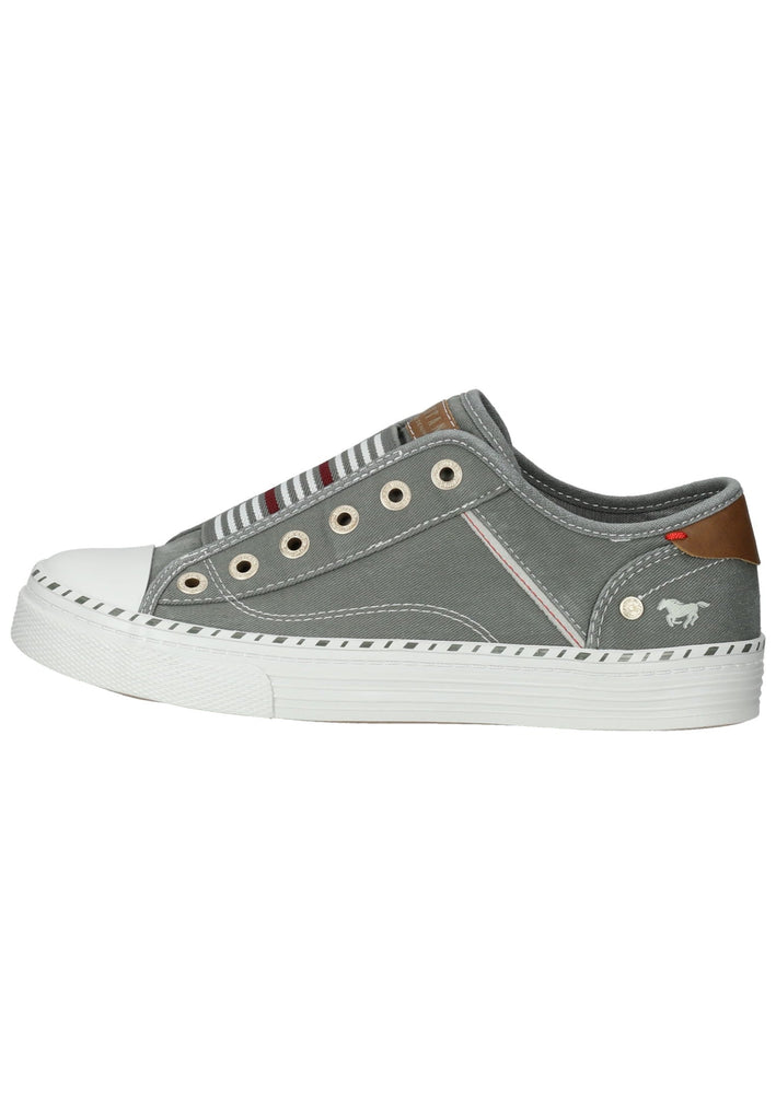 Mustang Sneaker Lederimitat/Textil Grün/Grau - surf4shoes