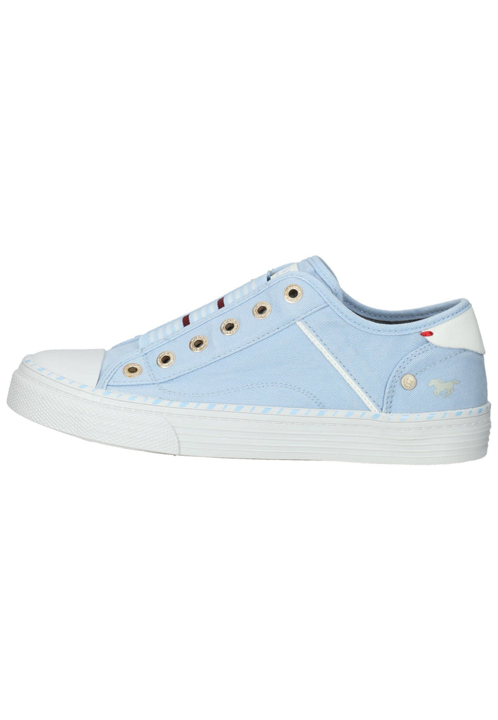 Mustang Sneaker Lederimitat/Textil Hellblau - surf4shoes