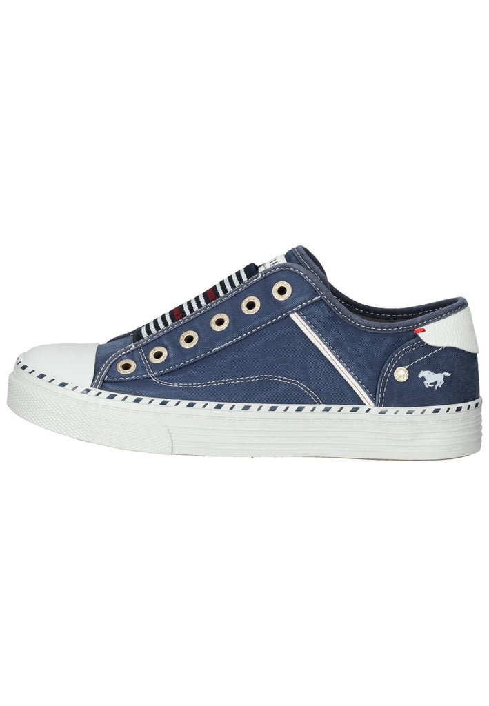 Mustang Sneaker Lederimitat/Textil Jeans - surf4shoes