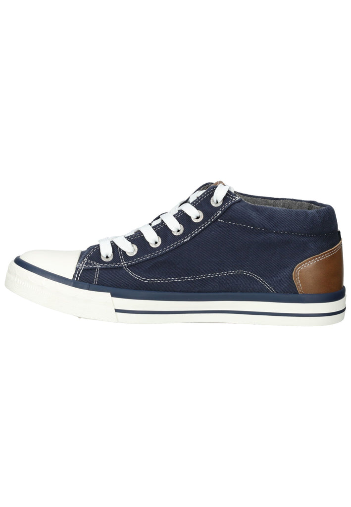 Mustang Sneaker Lederimitat/Textil Jeans - surf4shoes