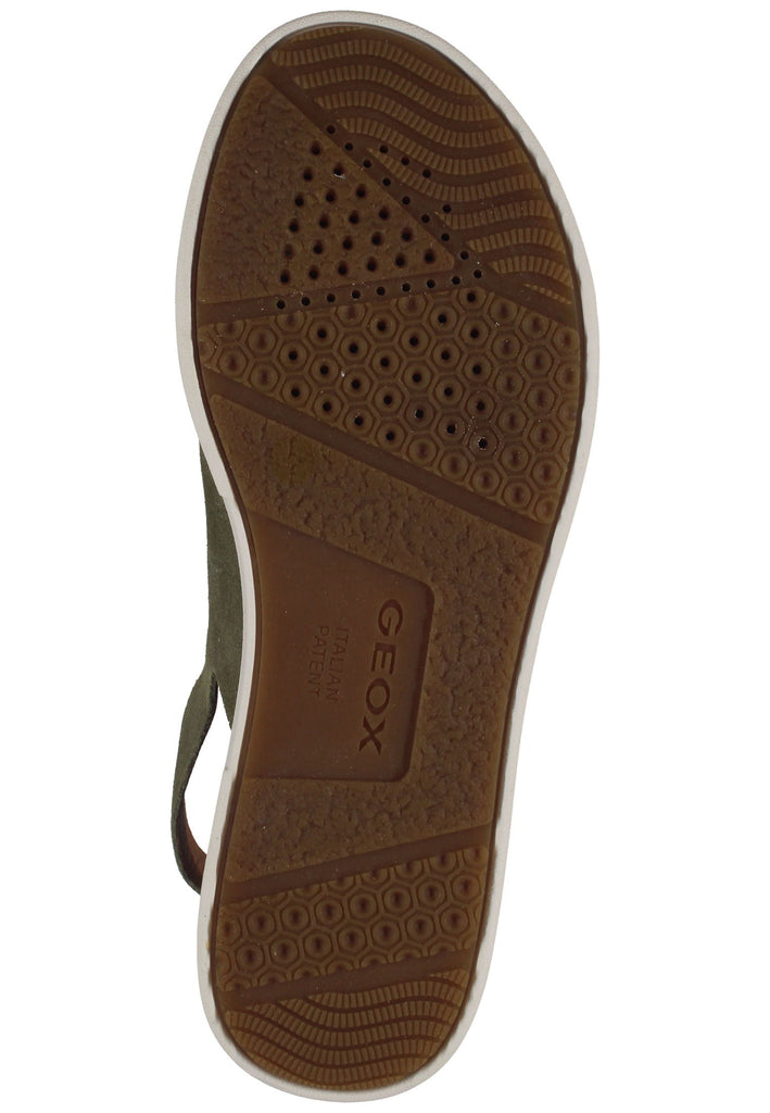 Geox Sandalen Veloursleder Hellgrün - surf4shoes