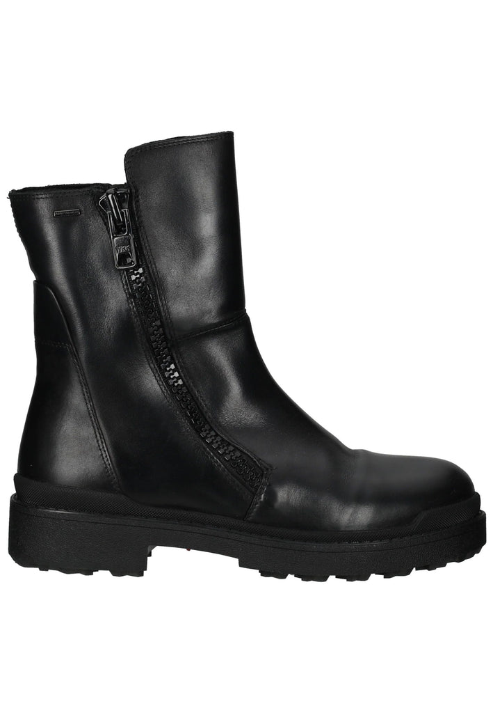 Geox Stiefelette Glattleder Schwarz Warmfutter - surf4shoes