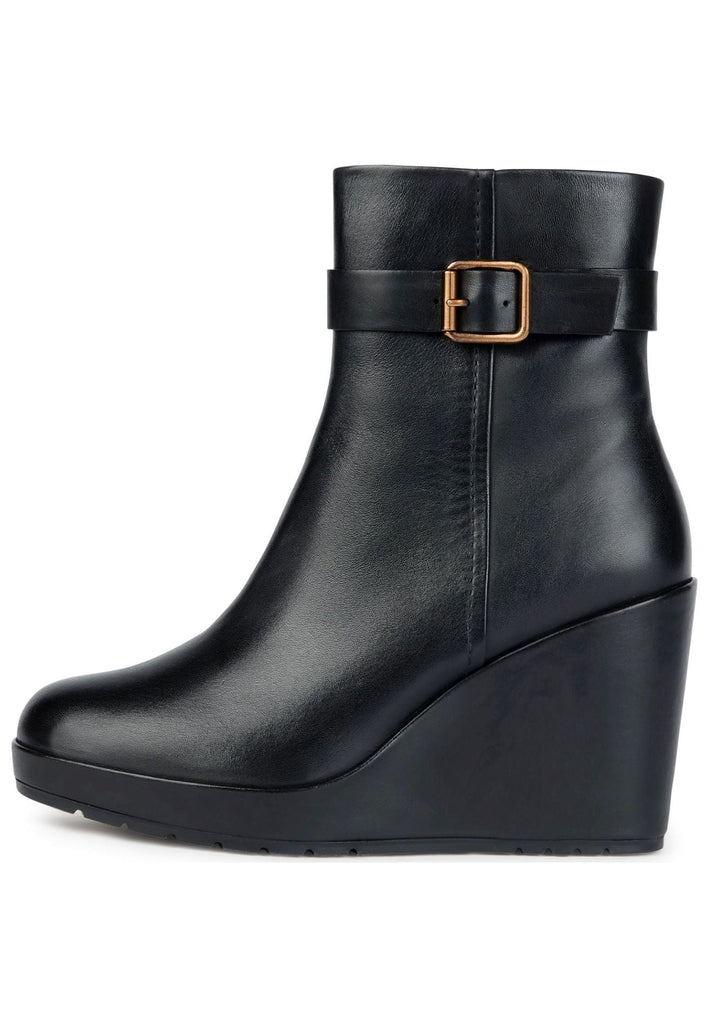 Geox Stiefelette Leder Schwarz - surf4shoes