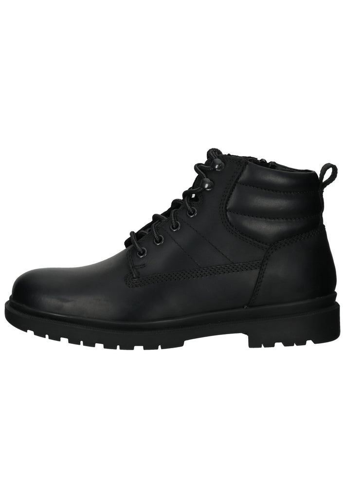 Geox Stiefelette Leder/Textil Schwarz Warmfutter - surf4shoes