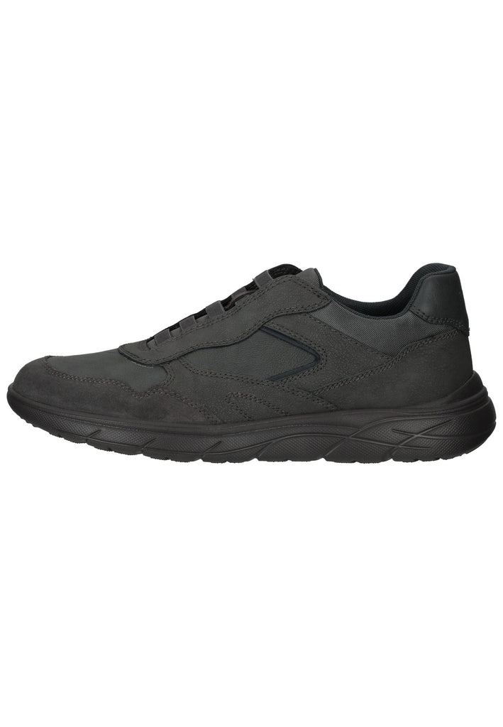Geox Sneaker Lederimitat/Textil Grau/Schwarz - surf4shoes