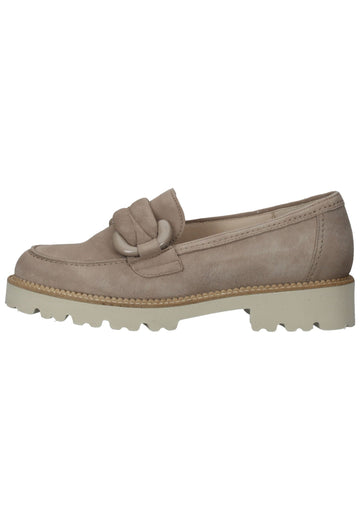 Gabor Slipper Veloursleder Hellbraun - surf4shoes