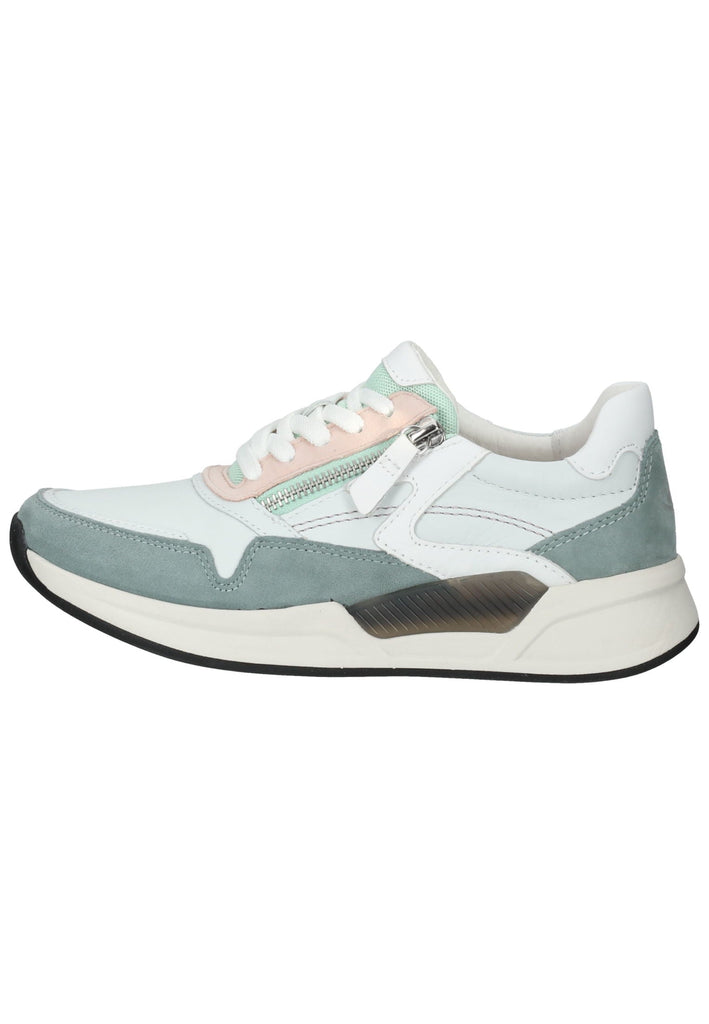 Gabor Sneaker Veloursleder/Textil Weiß/Grün - surf4shoes