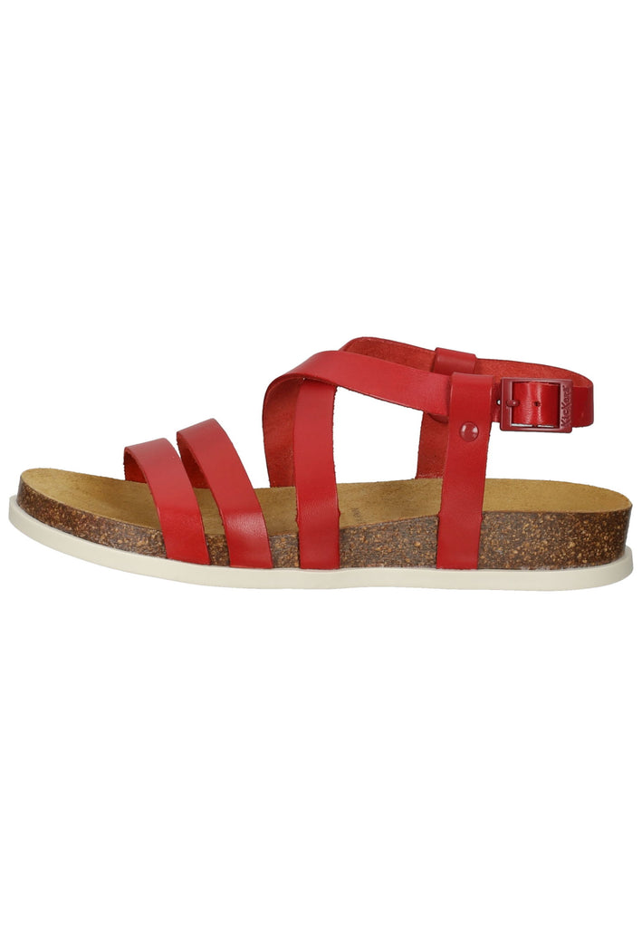 Kickers Pantoletten Leder Rot - surf4shoes