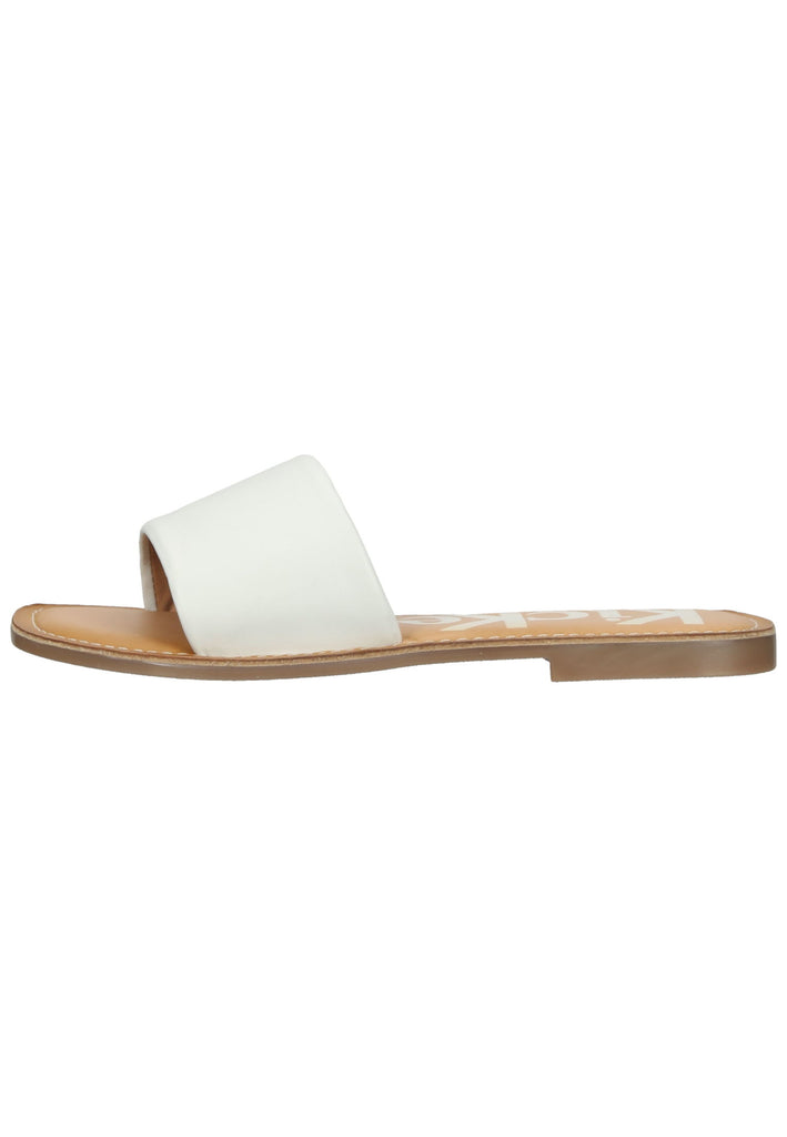 Kickers Pantoletten Leder Weiß - surf4shoes