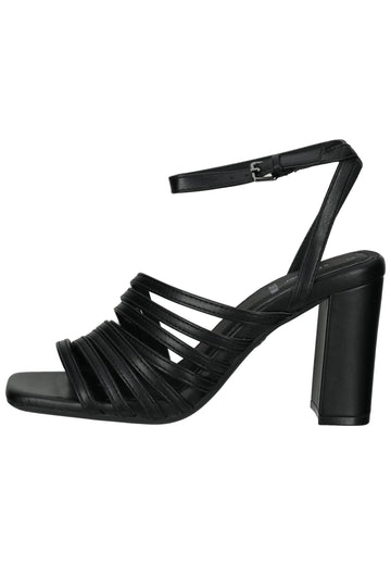 s.Oliver Sandalen Lederimitat Schwarz - surf4shoes