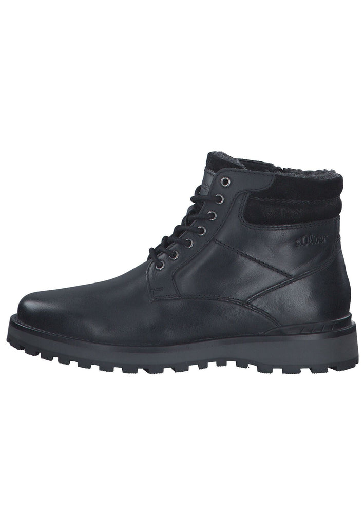 s.Oliver Stiefelette Leder Black - surf4shoes