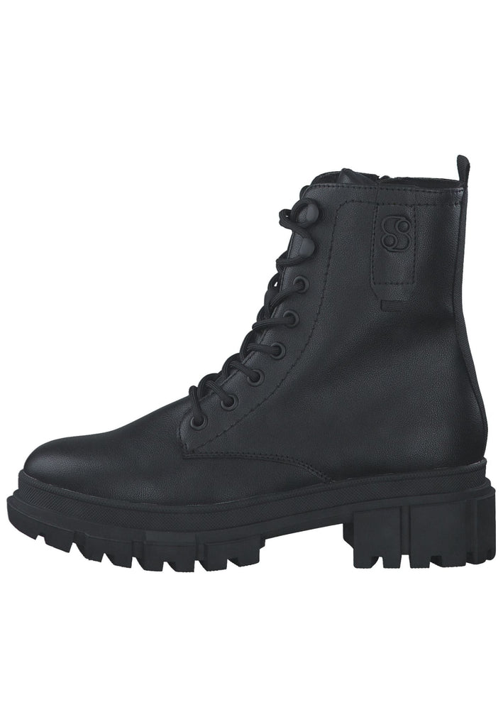 s.Oliver Stiefelette Lederimitat Black - surf4shoes