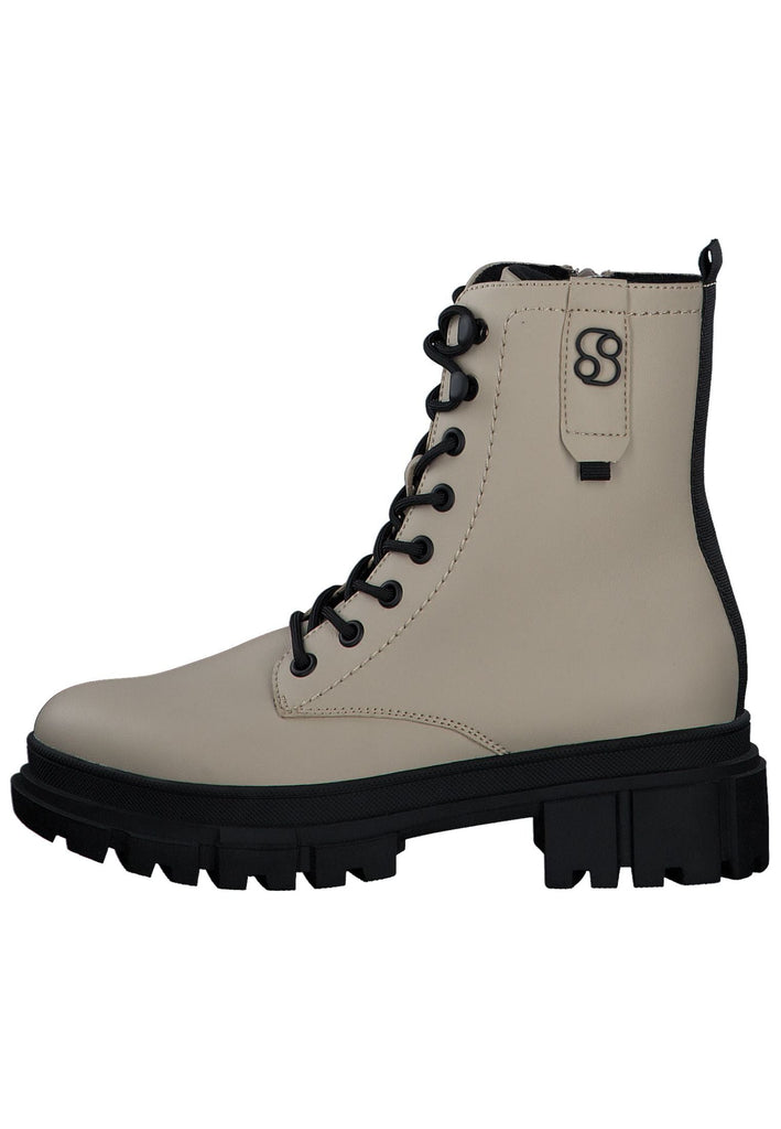 s.Oliver Stiefelette Lederimitat Beige - surf4shoes