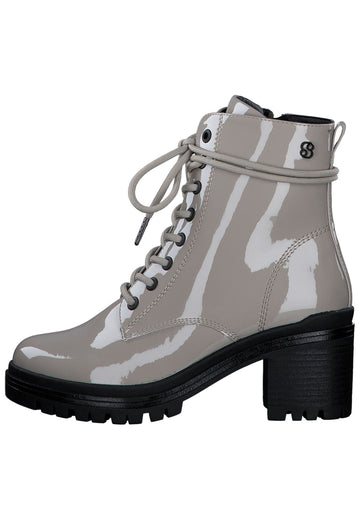 s.Oliver Stiefelette Lederimitat Taupe - surf4shoes