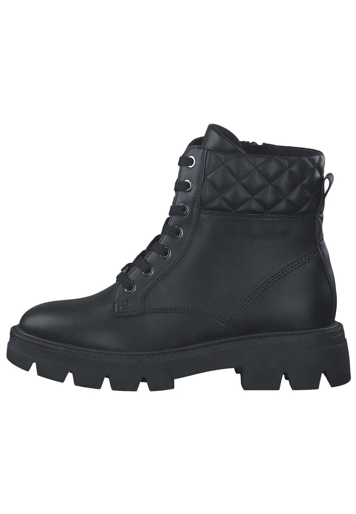 s.Oliver Stiefelette Lederimitat/Textil Black - surf4shoes