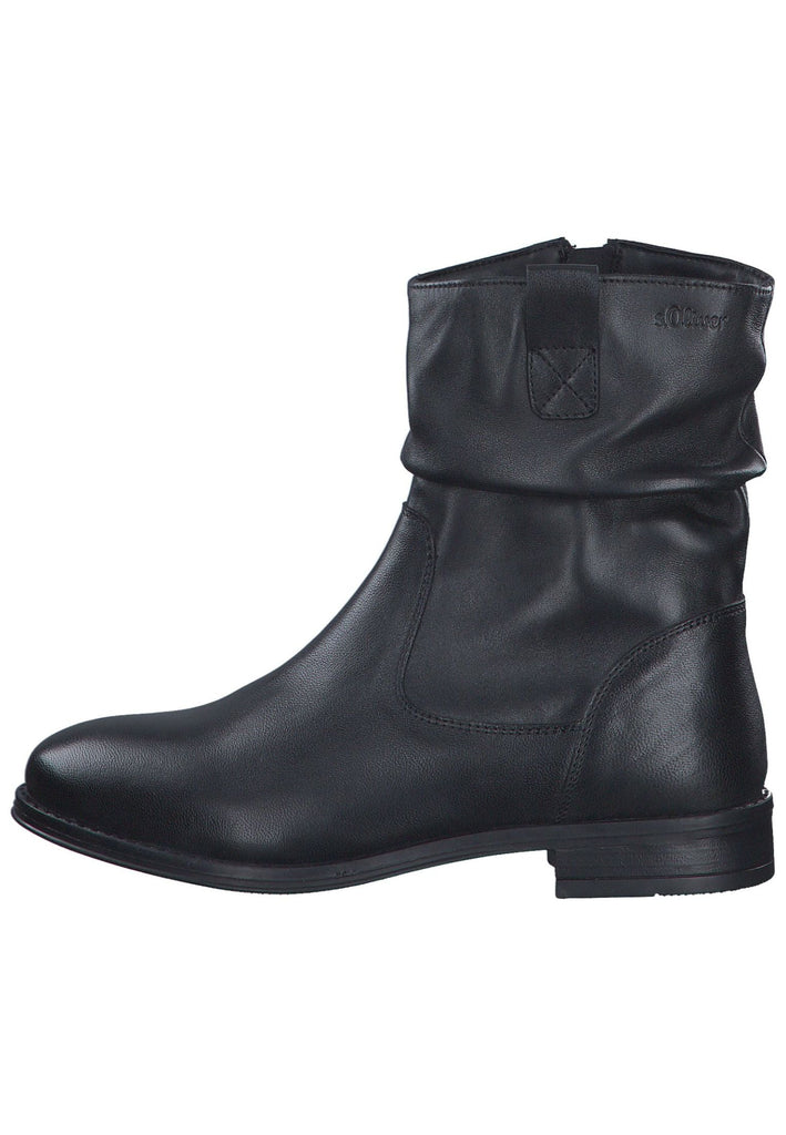 s.Oliver Stiefelette Leder Black - surf4shoes