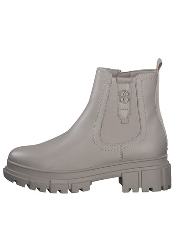 s.Oliver Stiefelette Lederimitat/Textil Ivory - surf4shoes