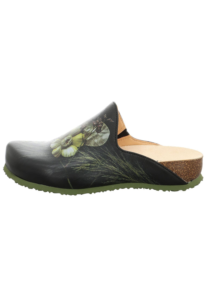 Think! Pantoletten Leder Schwarz - surf4shoes