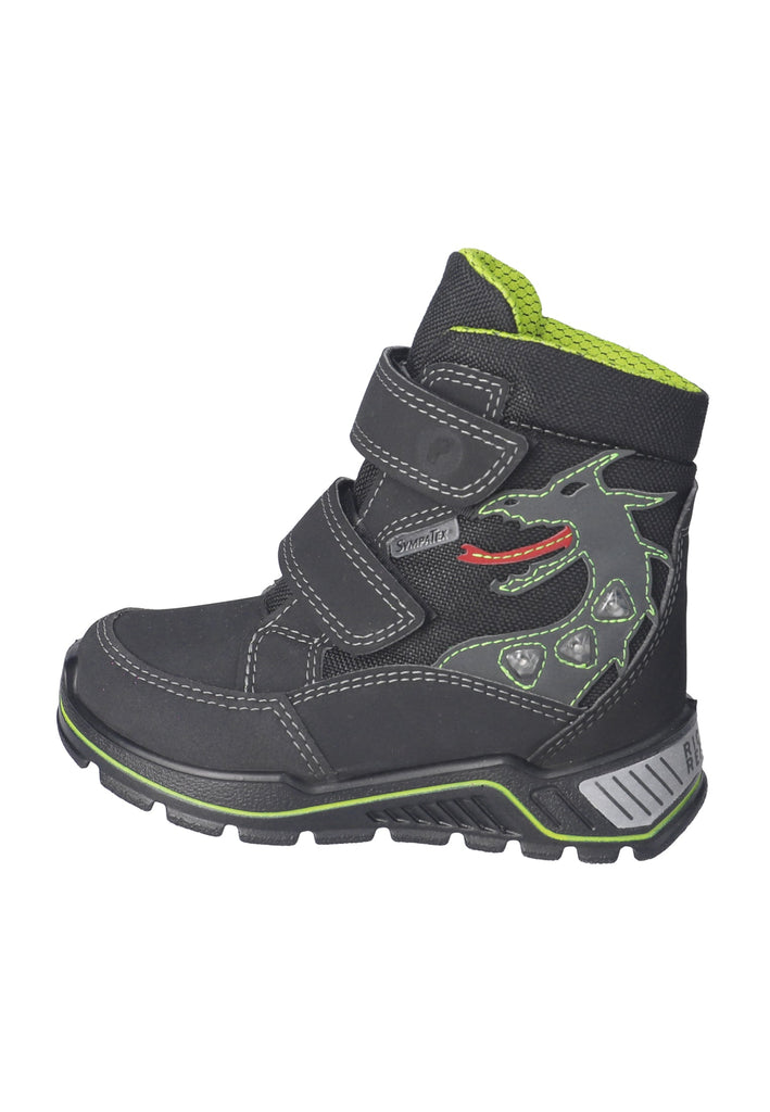 Ricosta Stiefelette Lederimitat/Textil Schwarz Warmfutter - surf4shoes