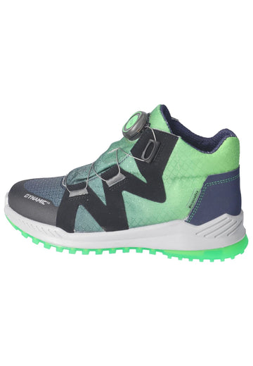 Ricosta Sneaker Lederimitat/Textil Blau/Grün Warmfutter - surf4shoes