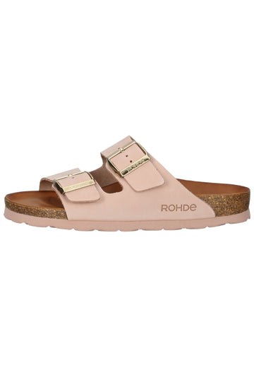Rohde Hausschuhe Leder Rose - surf4shoes