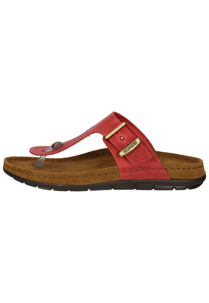 Rohde Zehensteg Leder Cherry - surf4shoes