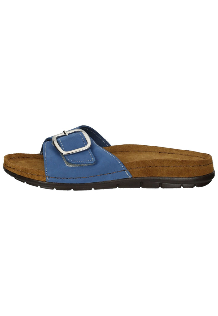 Rohde Hausschuhe Leder Blau - surf4shoes