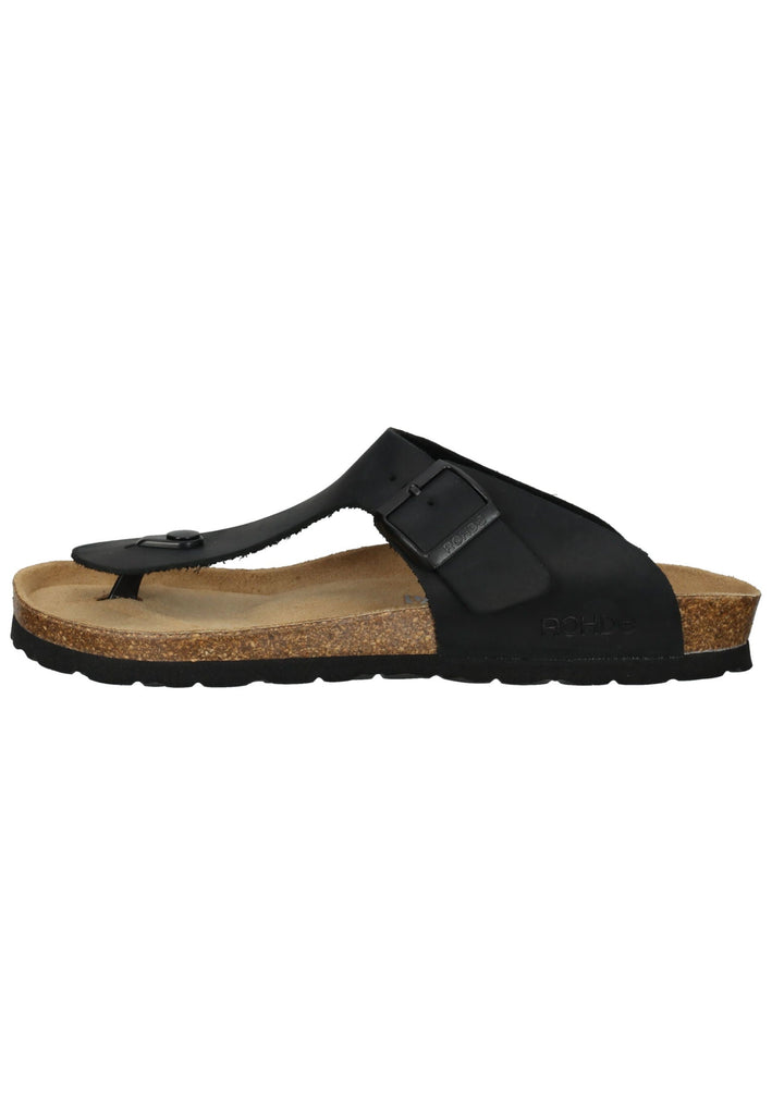 Rohde Zehensteg Leder Schwarz - surf4shoes