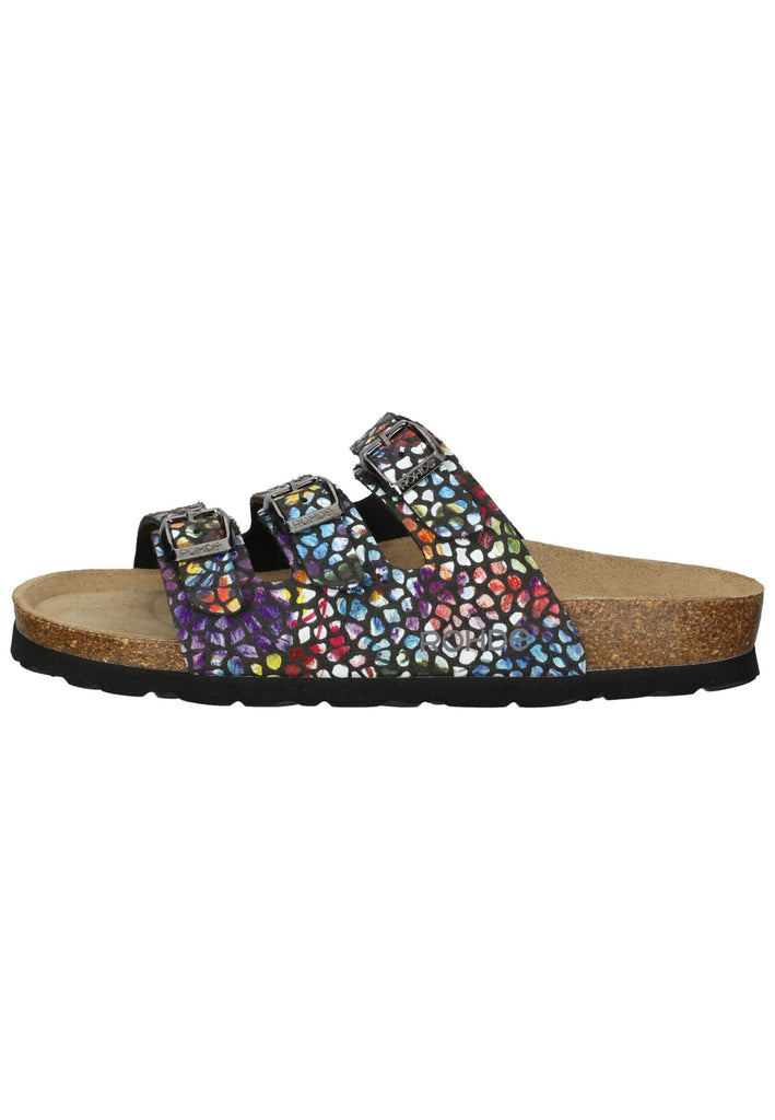 Rohde Pantoletten Lederimitat Mehrfarbig - surf4shoes