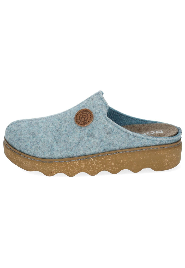 Rohde Hausschuhe Filz Blau - surf4shoes