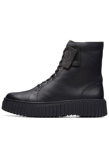 Clarks Stiefelette Leder Black - surf4shoes