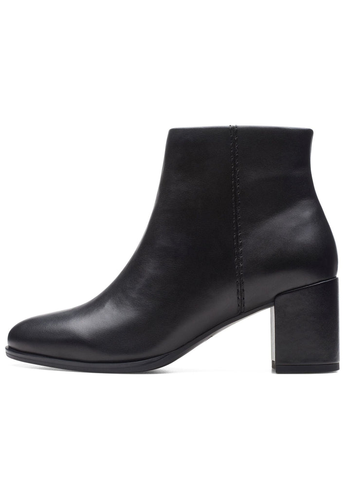 Clarks Stiefelette Leder Black - surf4shoes